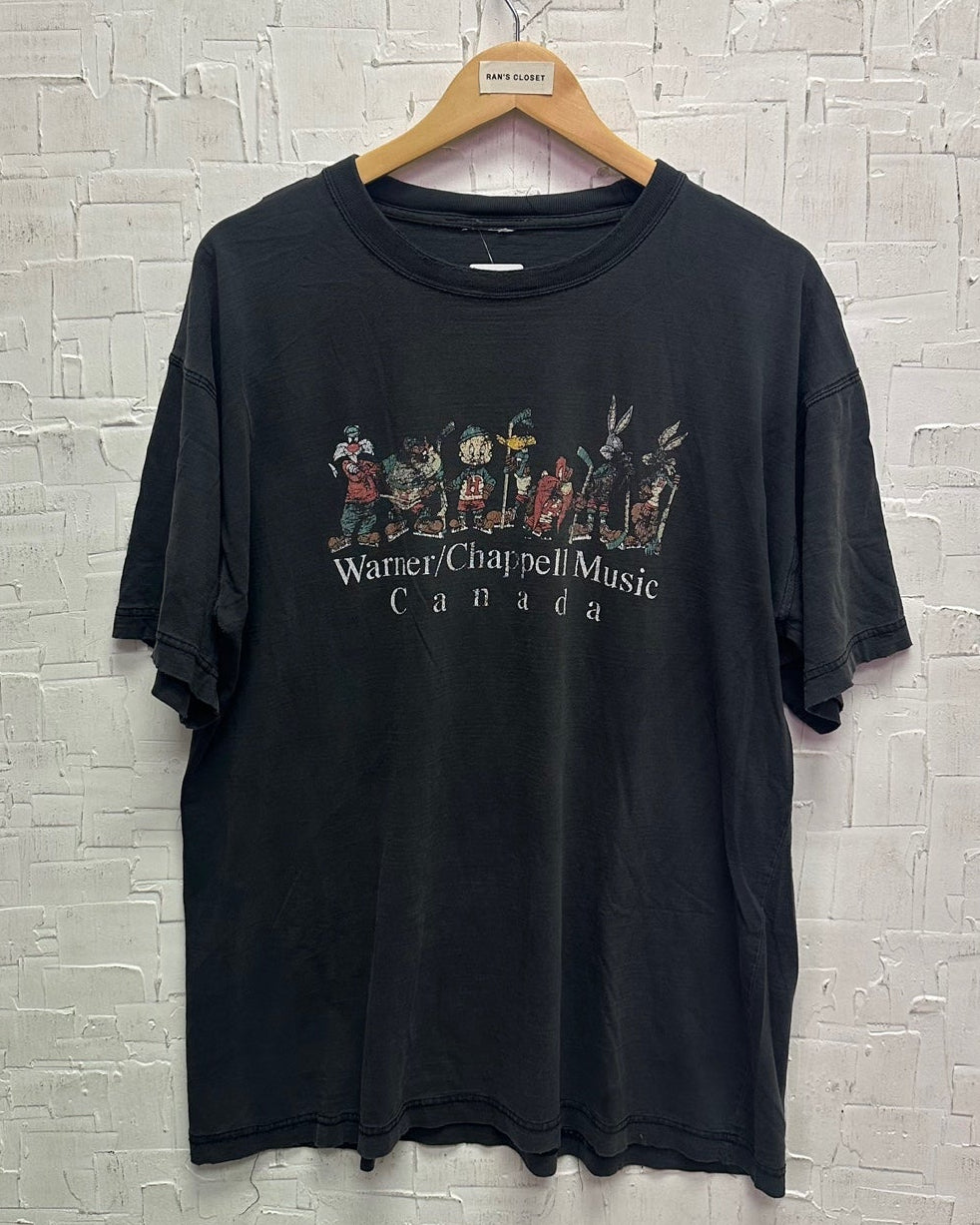 Vintage Warner Looney Tunes Hockey Distressed T-Shirt