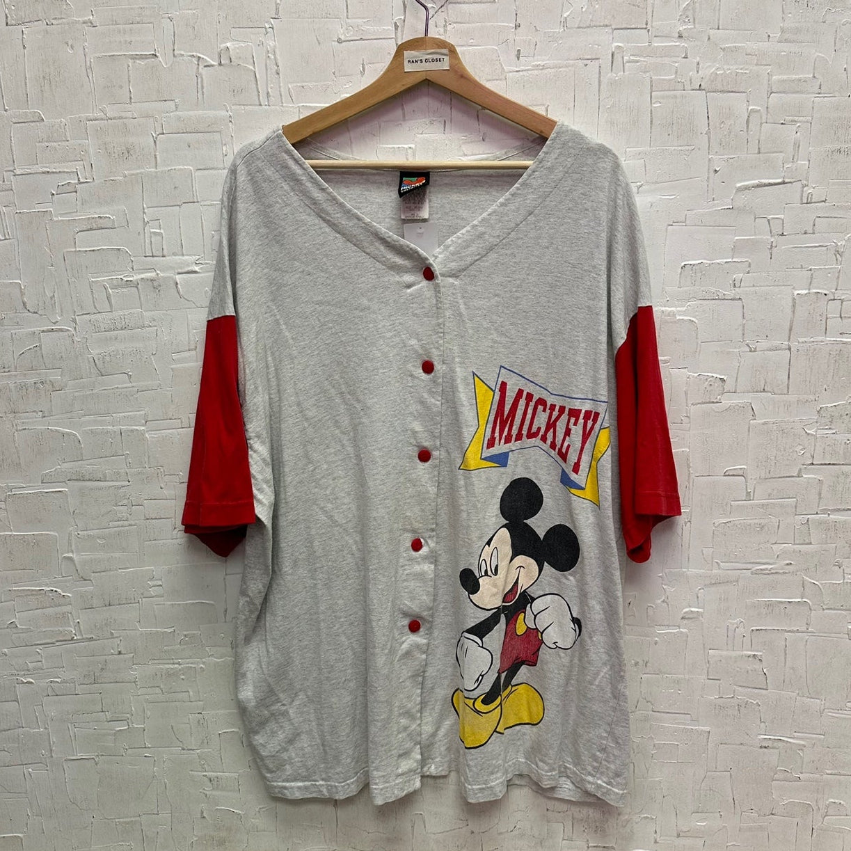 Vintage Mickey Mouse Classic Style Baseball Jersey