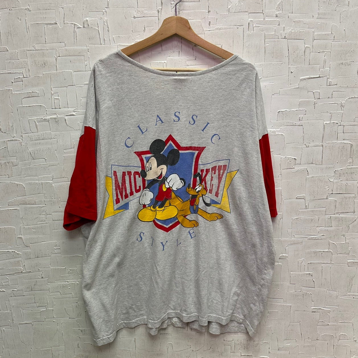 Vintage Mickey Mouse Classic Style Baseball Jersey