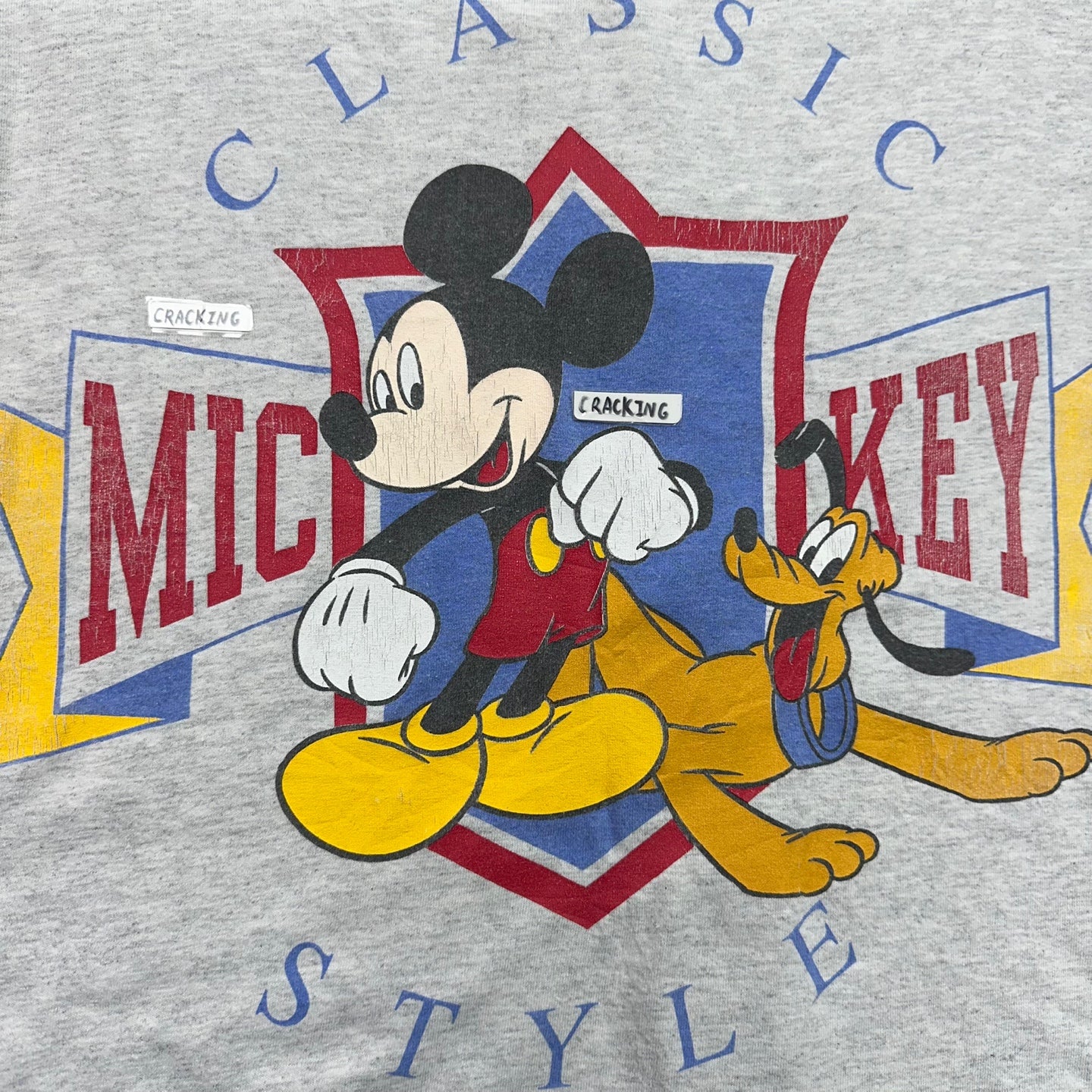 Vintage Mickey Mouse Classic Style Baseball Jersey