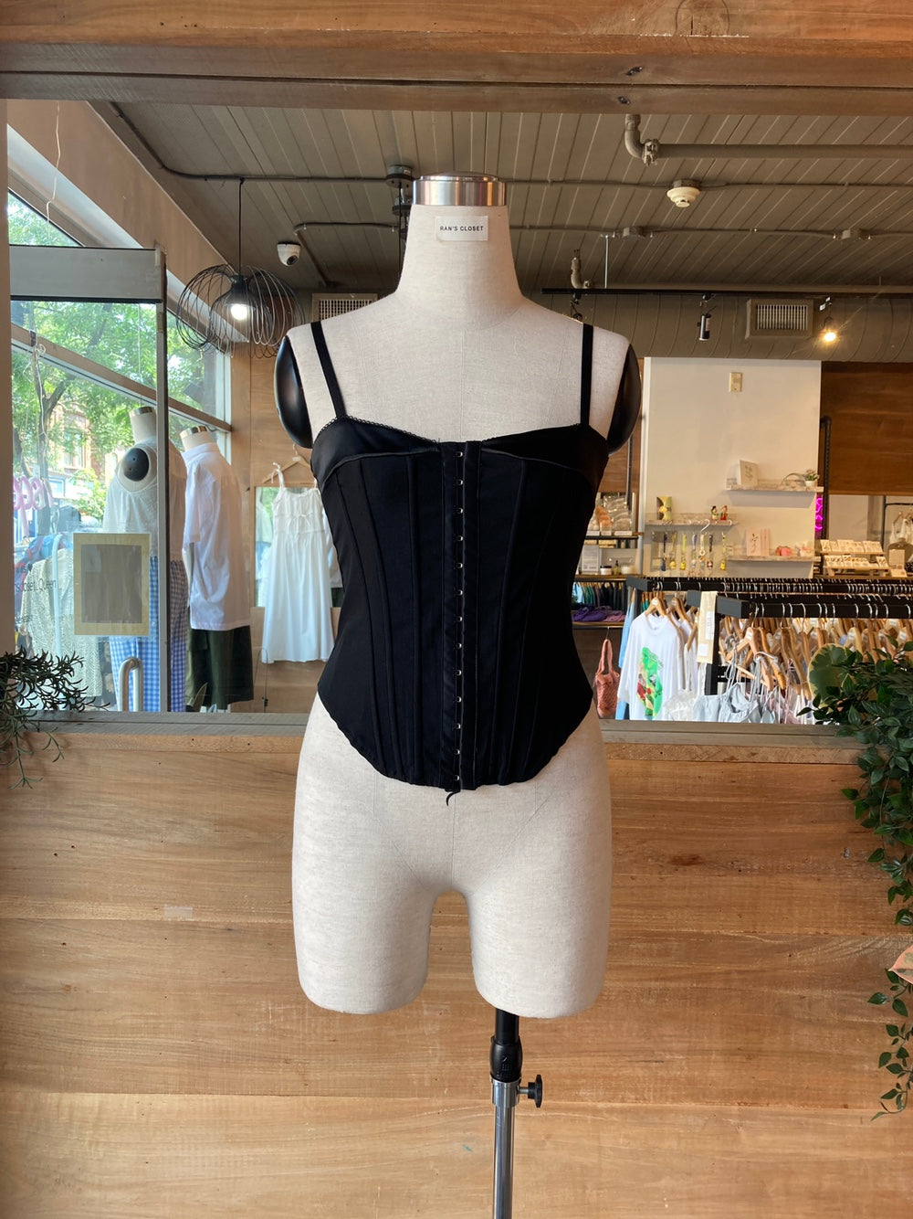 Corset bustier crop top