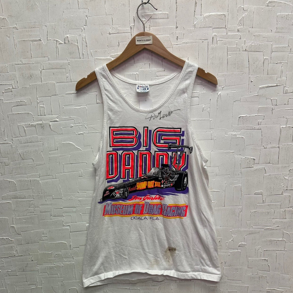 Vintage Museum of Drag Racing Don Garlits Signed Tank Top