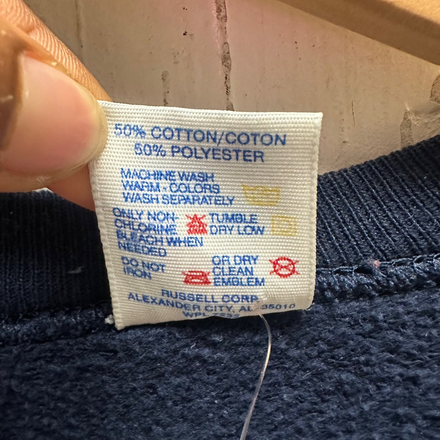 Vintage Charlotte New York Navy Made in USA Sweatshirt
