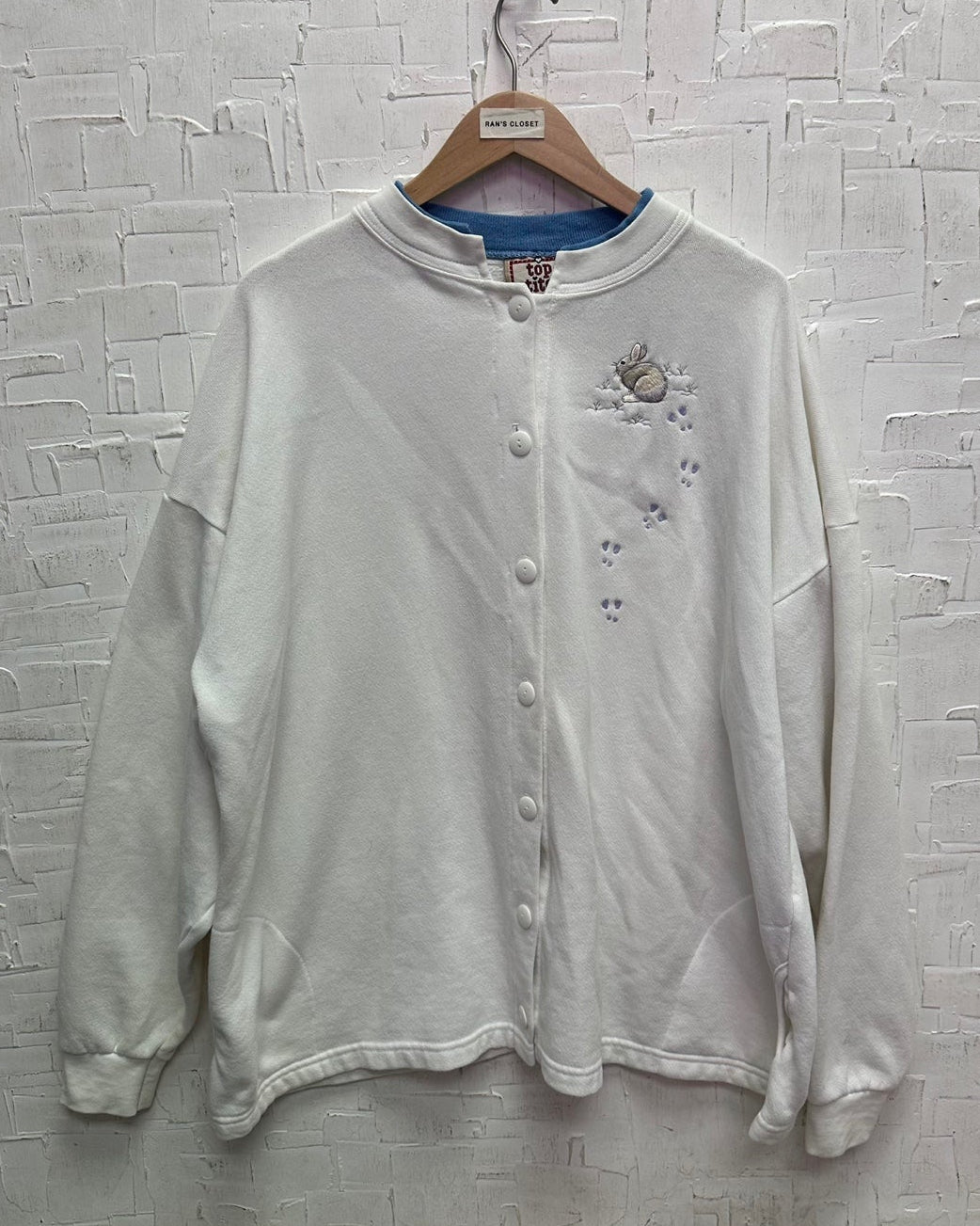 Vintage Top Stitch by Morning Sun Bunny Cardigan