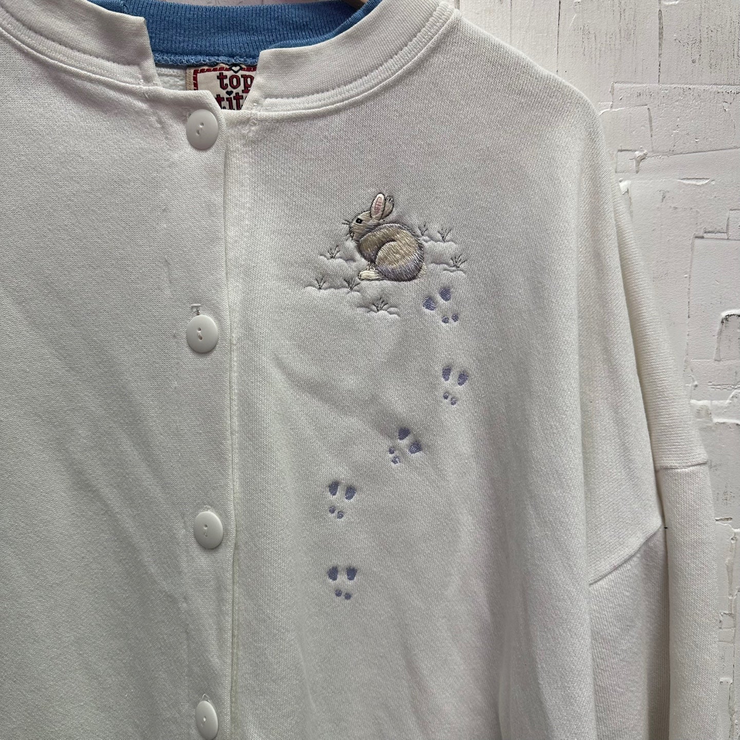 Vintage Top Stitch by Morning Sun Bunny Cardigan