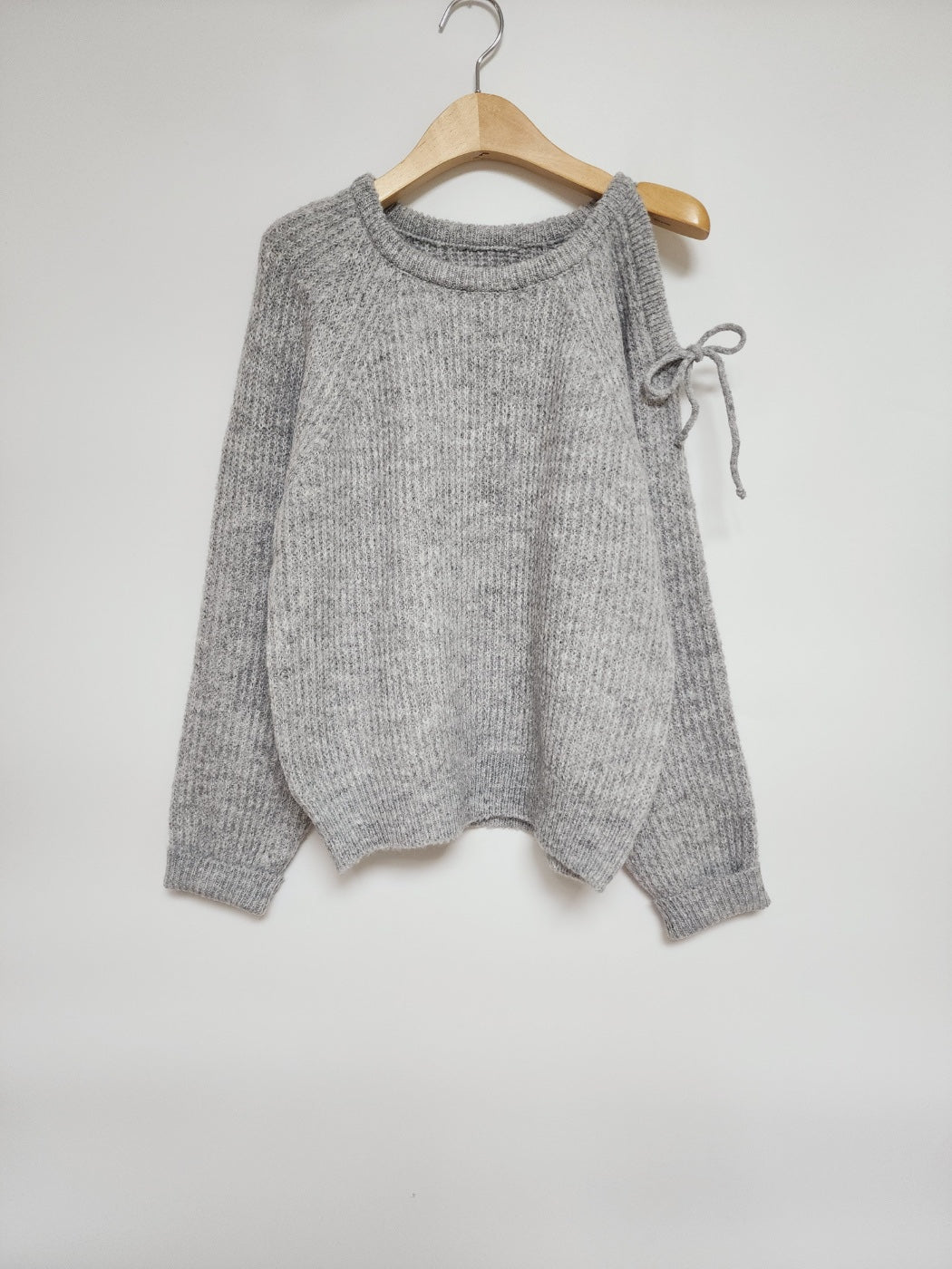 Shoulder Cut Out Knit Sweater