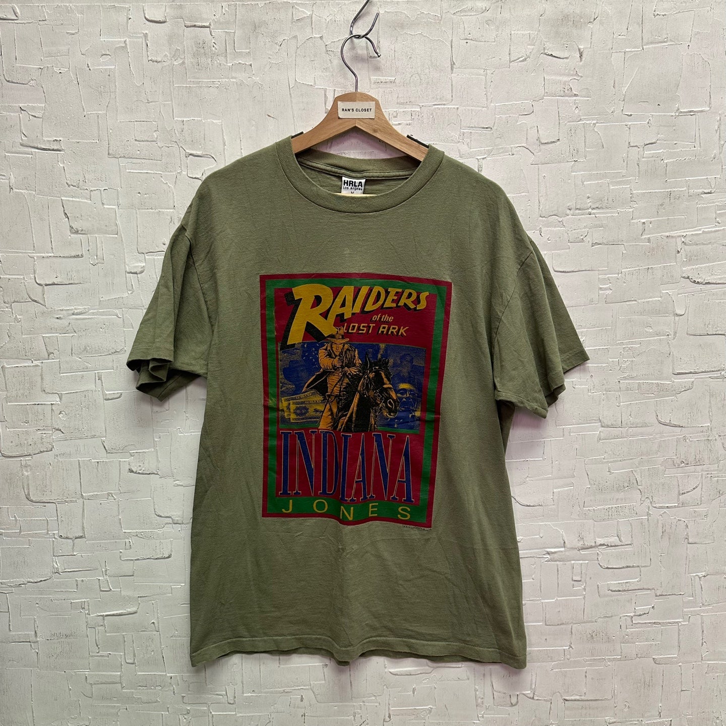 Vintage HRLA Raiders of the Last Ark Indiana Jones Graphic T-Shirt