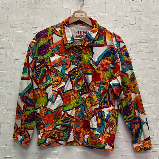 Vintage B.U.M Equipment Jeanswear Juice Printed Jacket