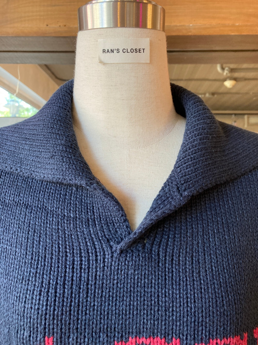 "Classic" Collared Knit Pullover Sweater