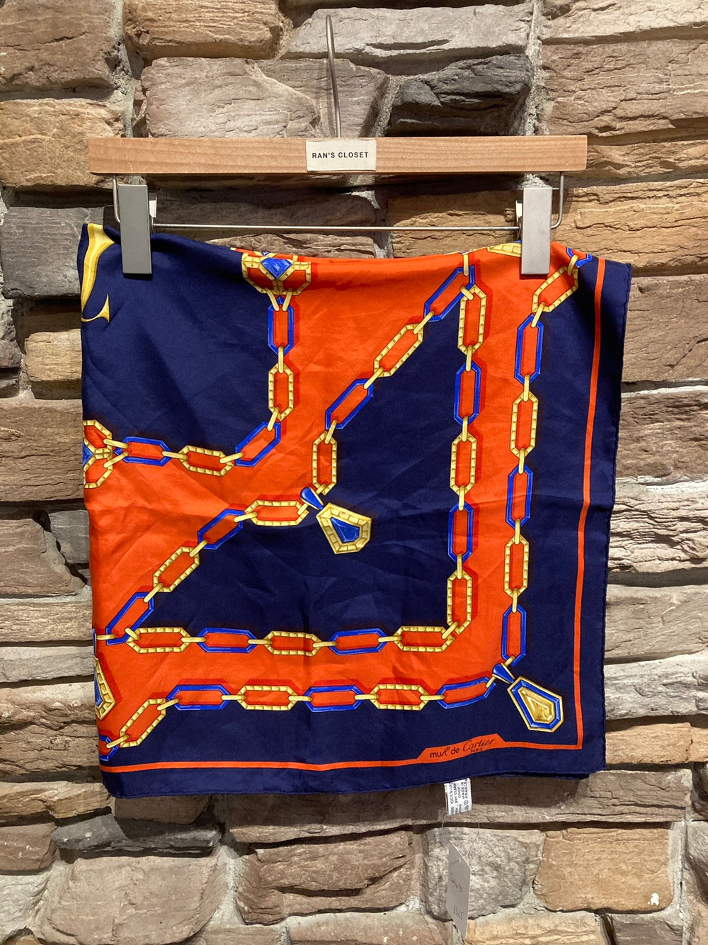 Vintage Cartier Silk Square Scarf