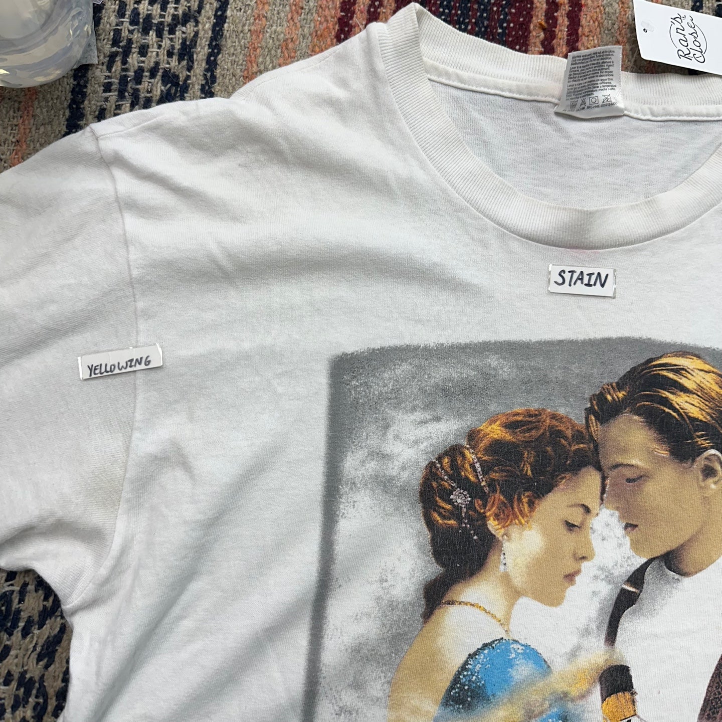 Vintage 1998 Titanic Movie Graphic Promo T-Shirt