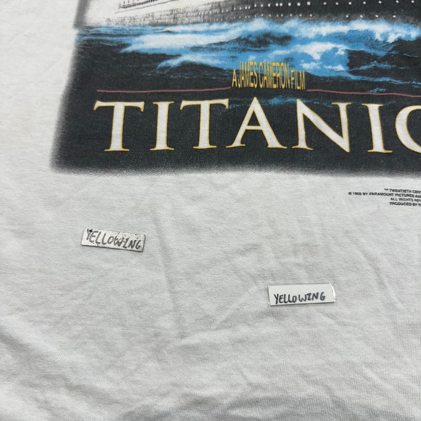 Vintage 1998 Titanic Movie Graphic Promo T-Shirt