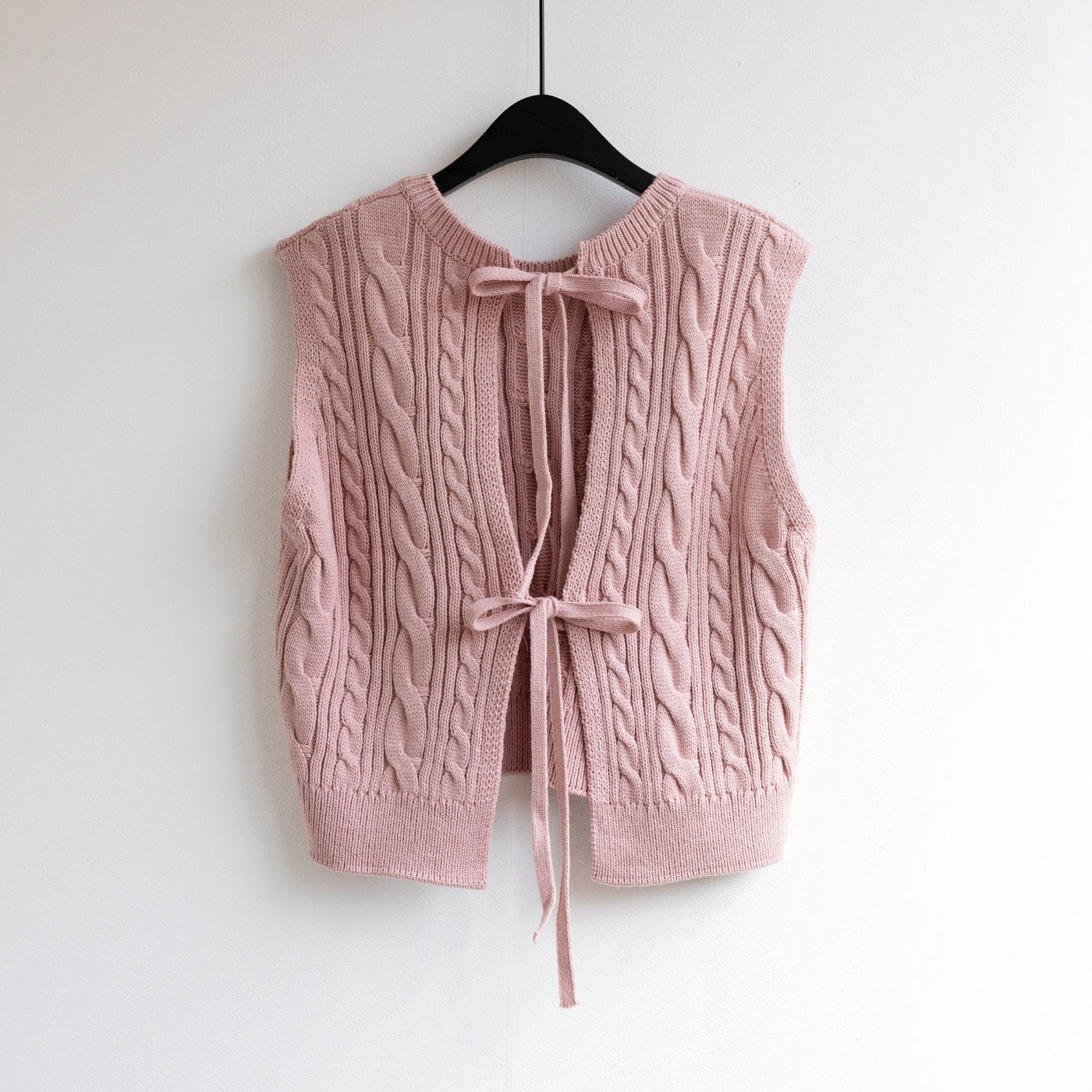 Tie Closure Knit Vest