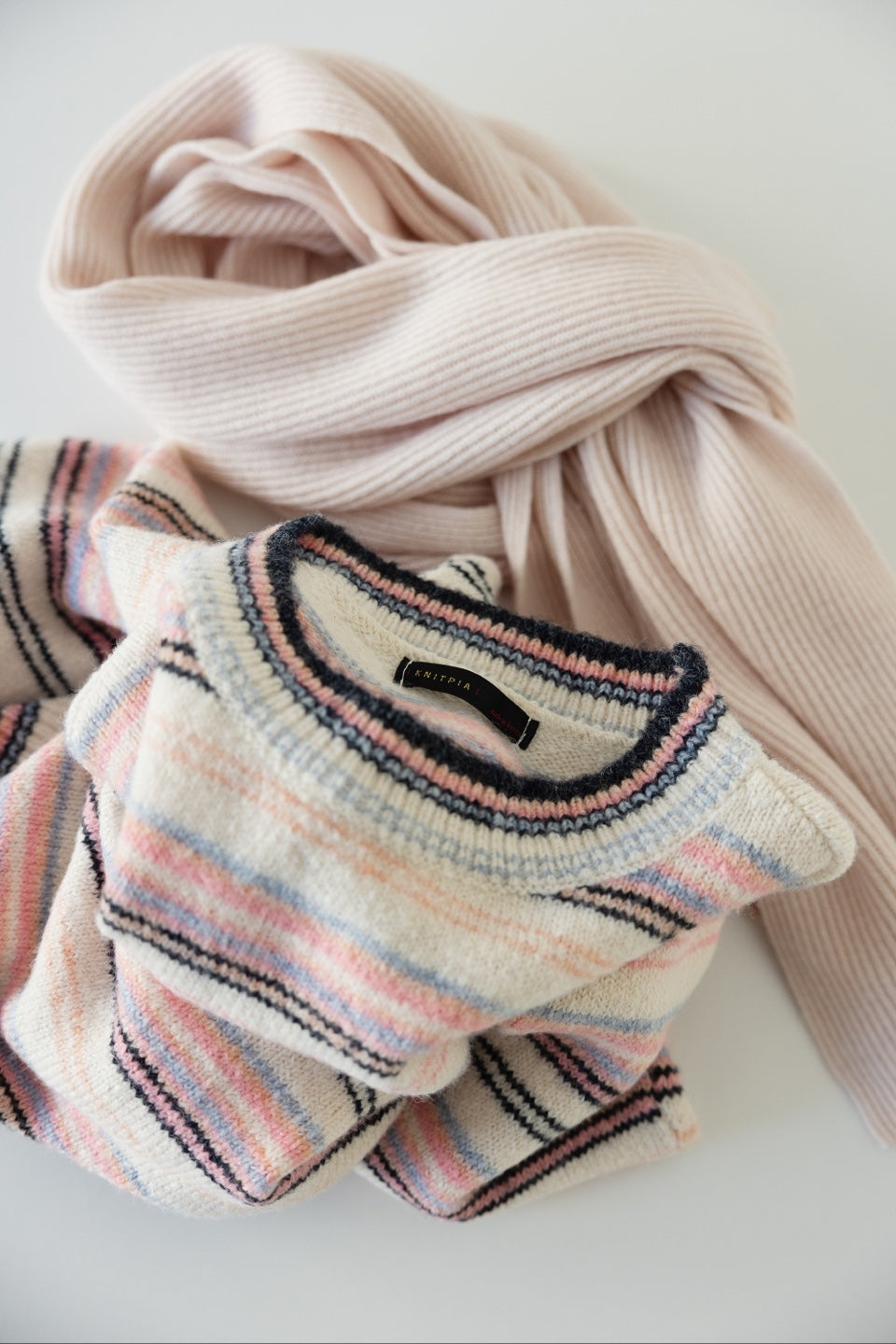 Striped Pull Over Knit Sweater