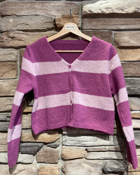 Two Tone Boucle Cardigan