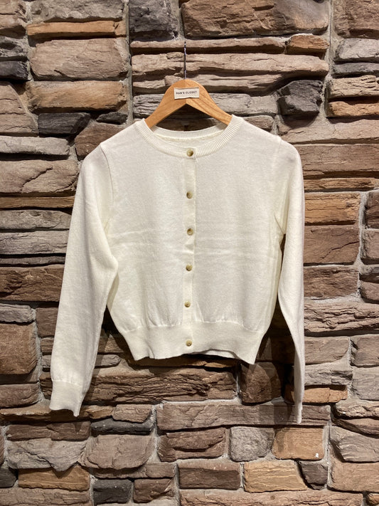 Light Round Neck Cardigan