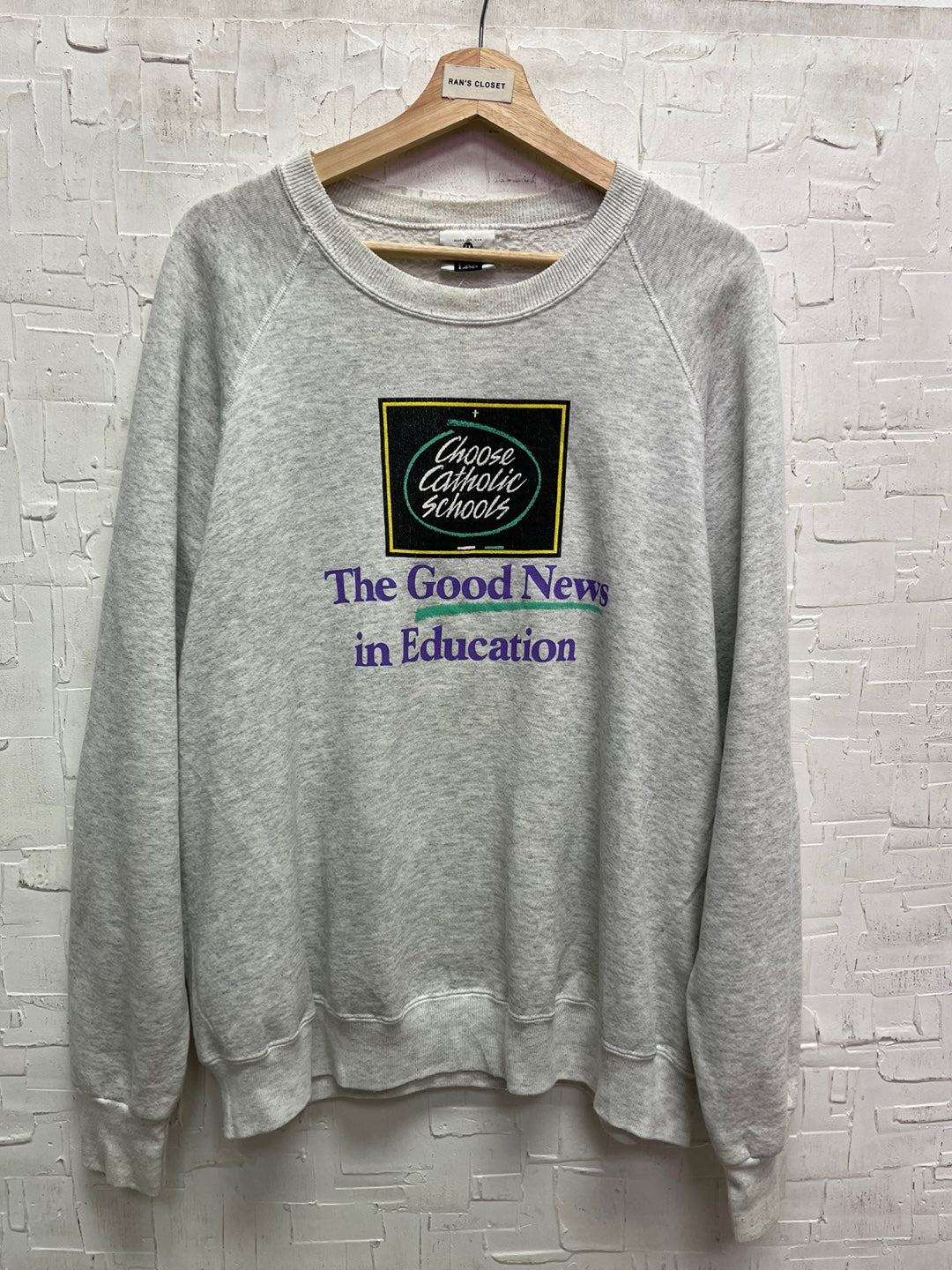 Vintage Lee "Choose Catholic Schools..." Sweatshirt
