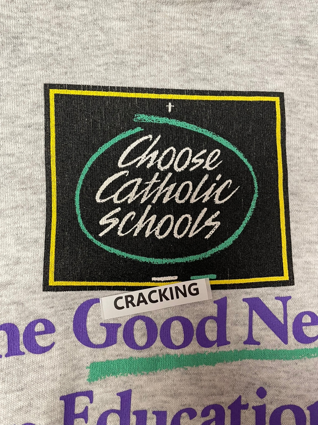 Vintage Lee "Choose Catholic Schools..." Sweatshirt
