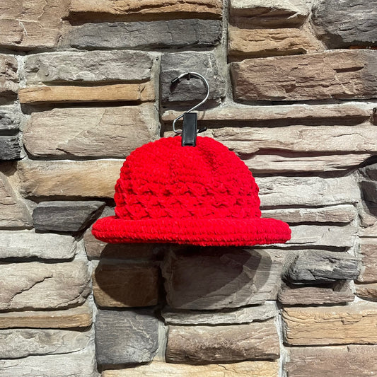 Short Brim Knit Hat