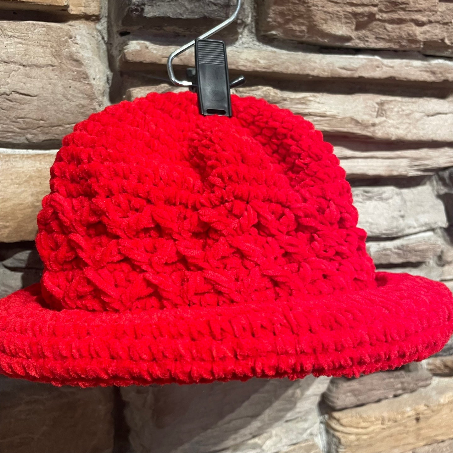 Short Brim Knit Hat