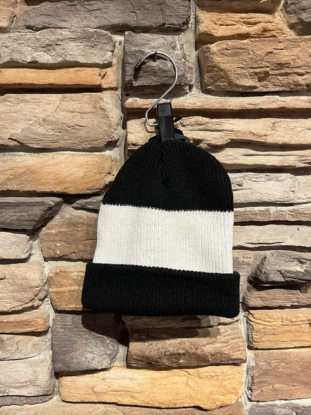 Wide Stripe Two Tone Beanie