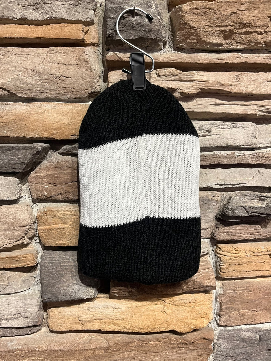 Wide Stripe Two Tone Beanie