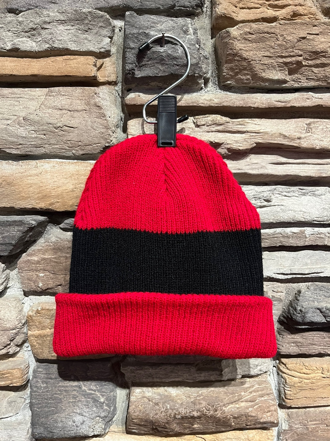 Wide Stripe Two Tone Beanie