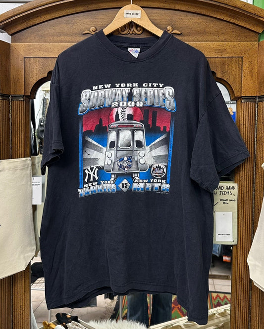 Vintage NYC Subway Series Yankees vs Mets T-Shirt