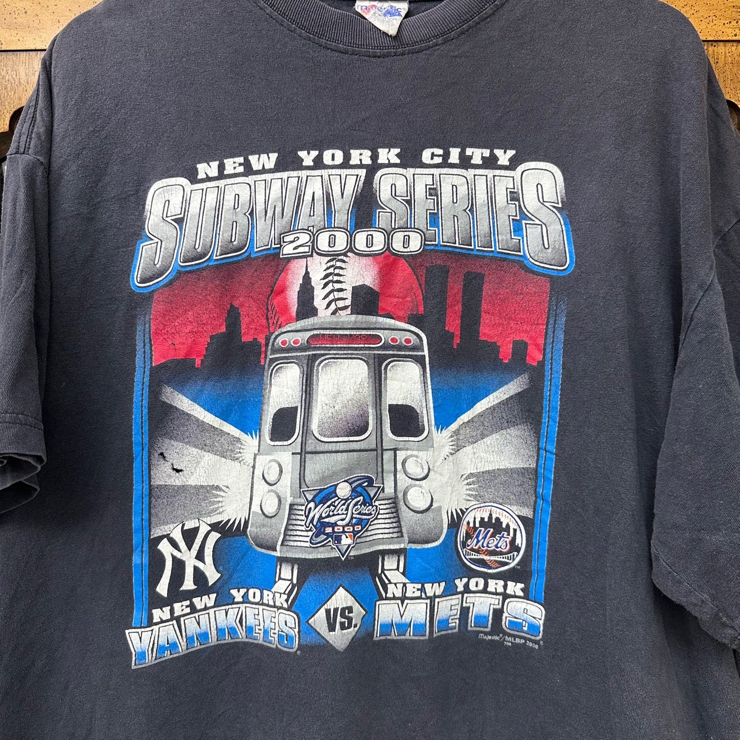 Vintage NYC Subway Series Yankees vs Mets T-Shirt