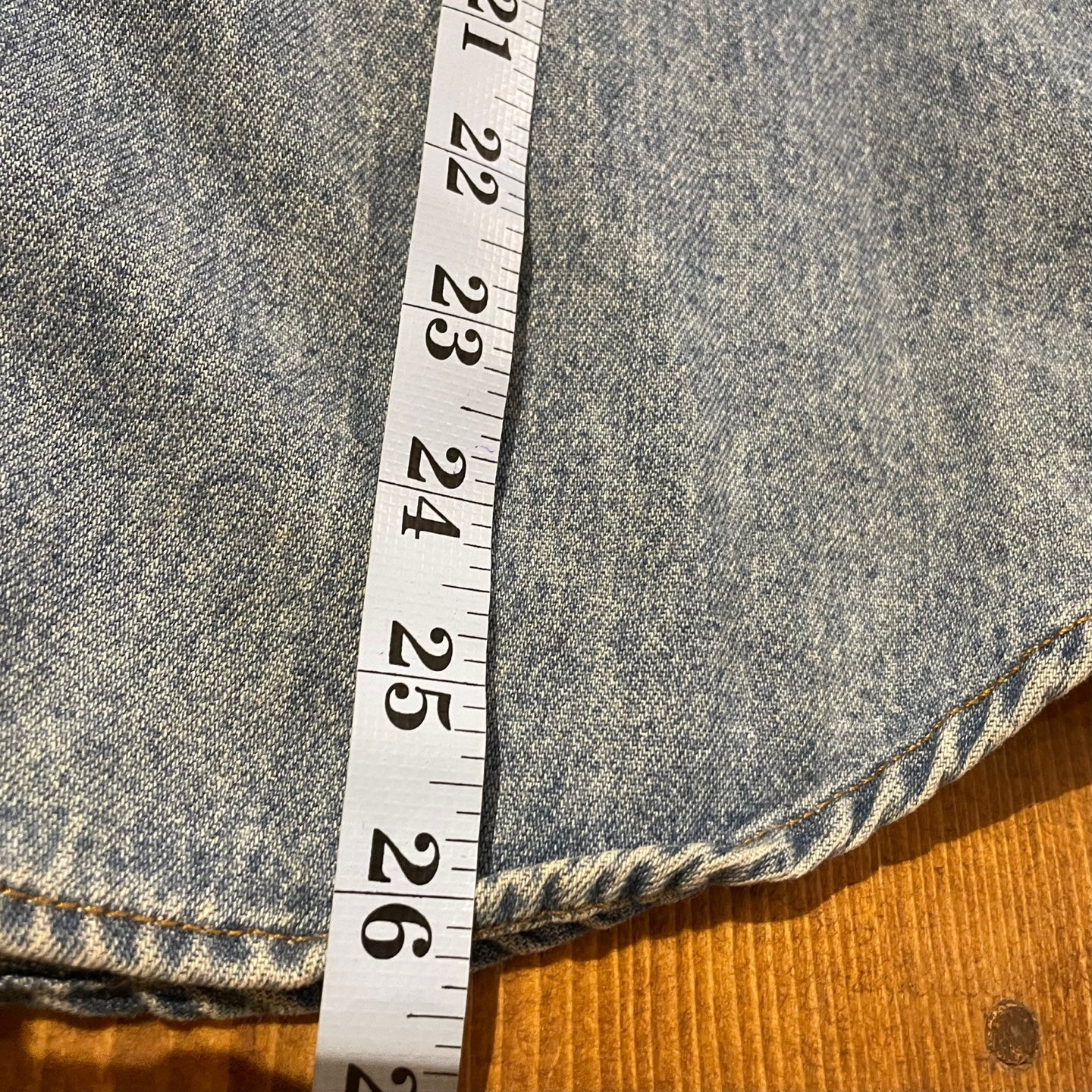 Vintage Zana Di Denim Shirt with Leopard Print Detailing