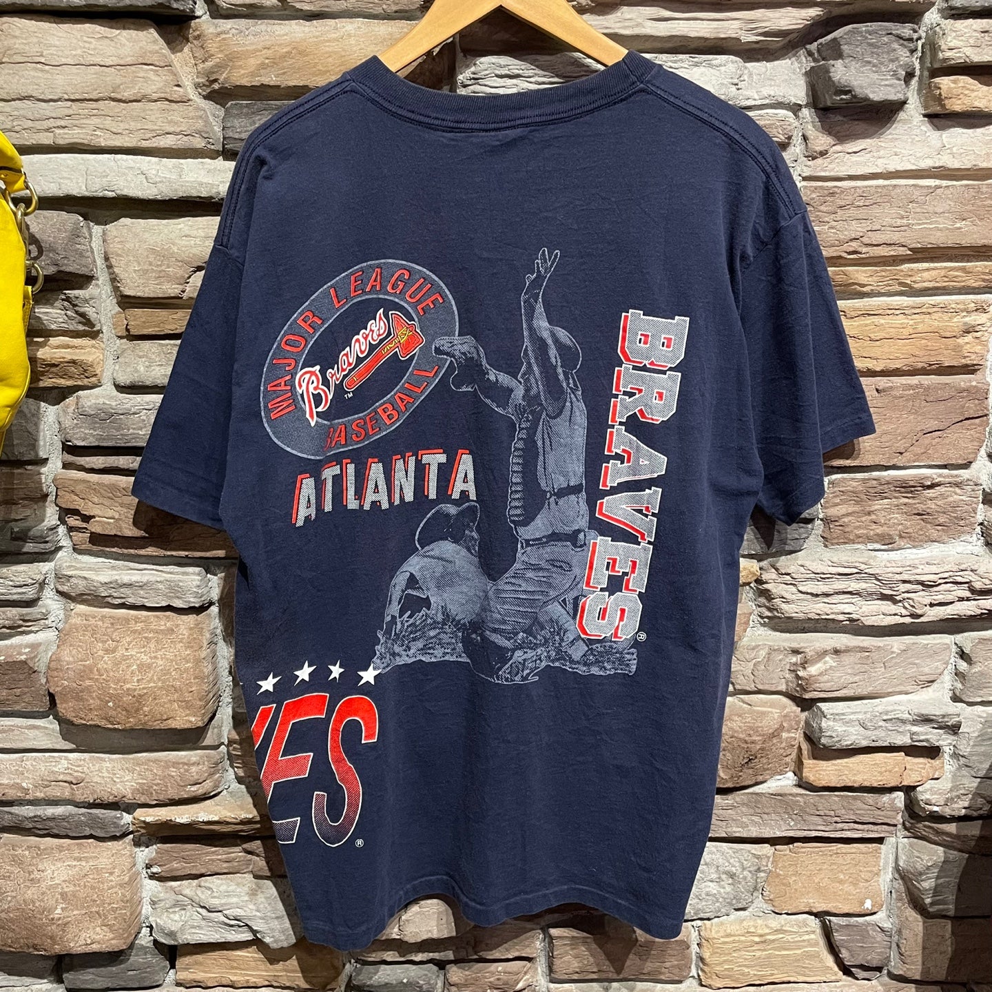 Vintage Tultex MLB Atlanta Braves Wraparound Graphic T-Shirt