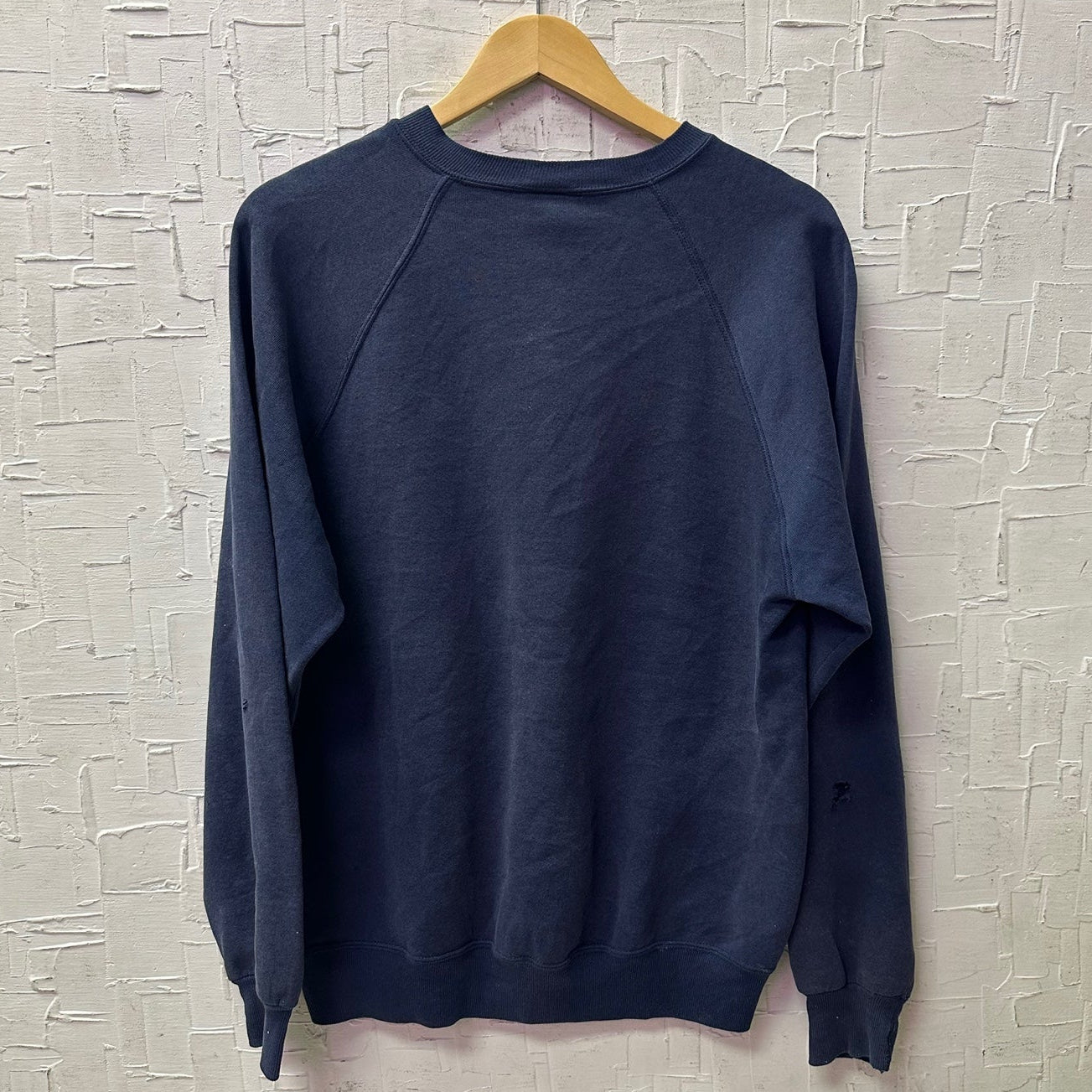 Vintage Jerzees Made in usa Distressed Navy Sweatshirt