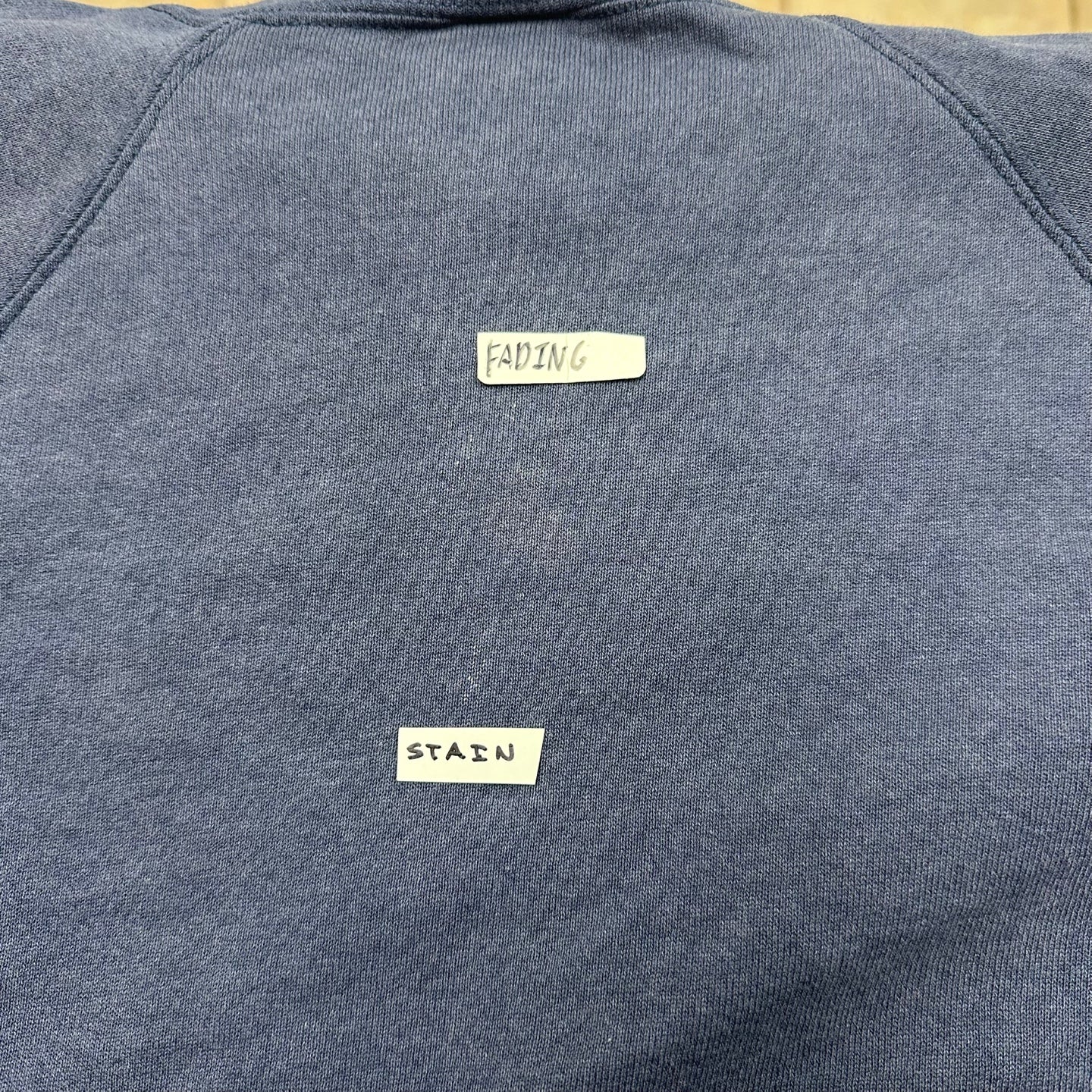 Vintage Jerzees Made in usa Distressed Navy Sweatshirt