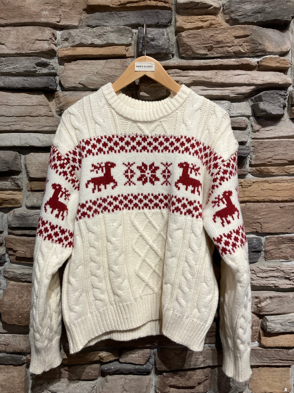 Reindeer and Snowflakes Christmas Sweater