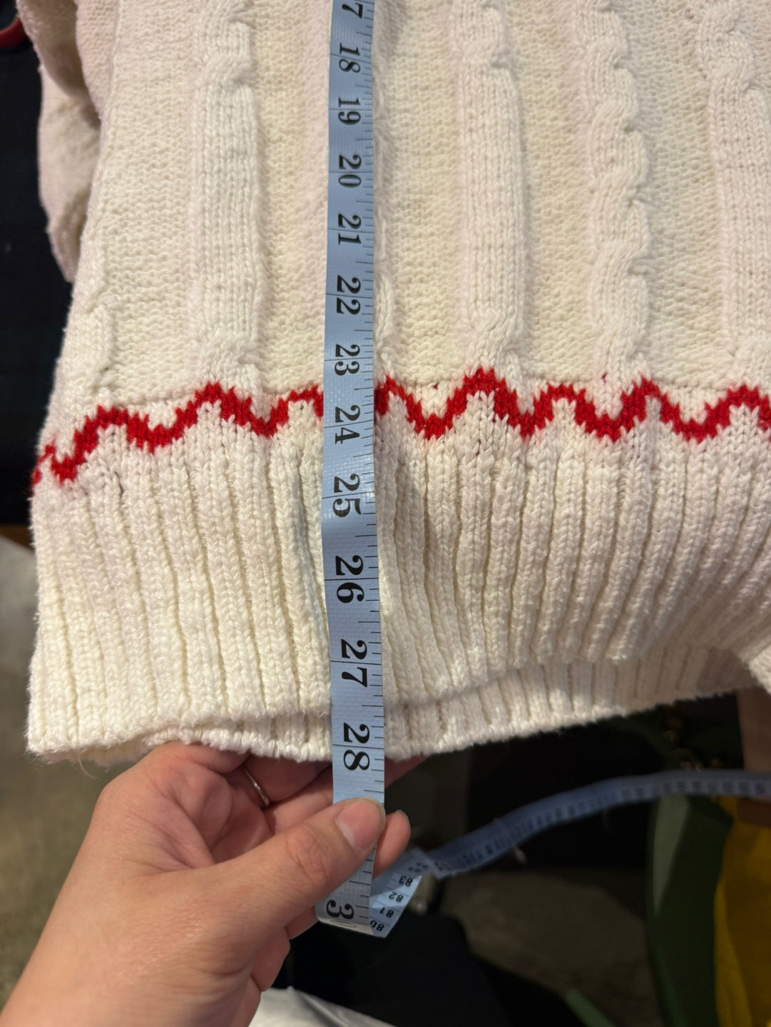 Vintage Sears The Men's  Store White Sweater