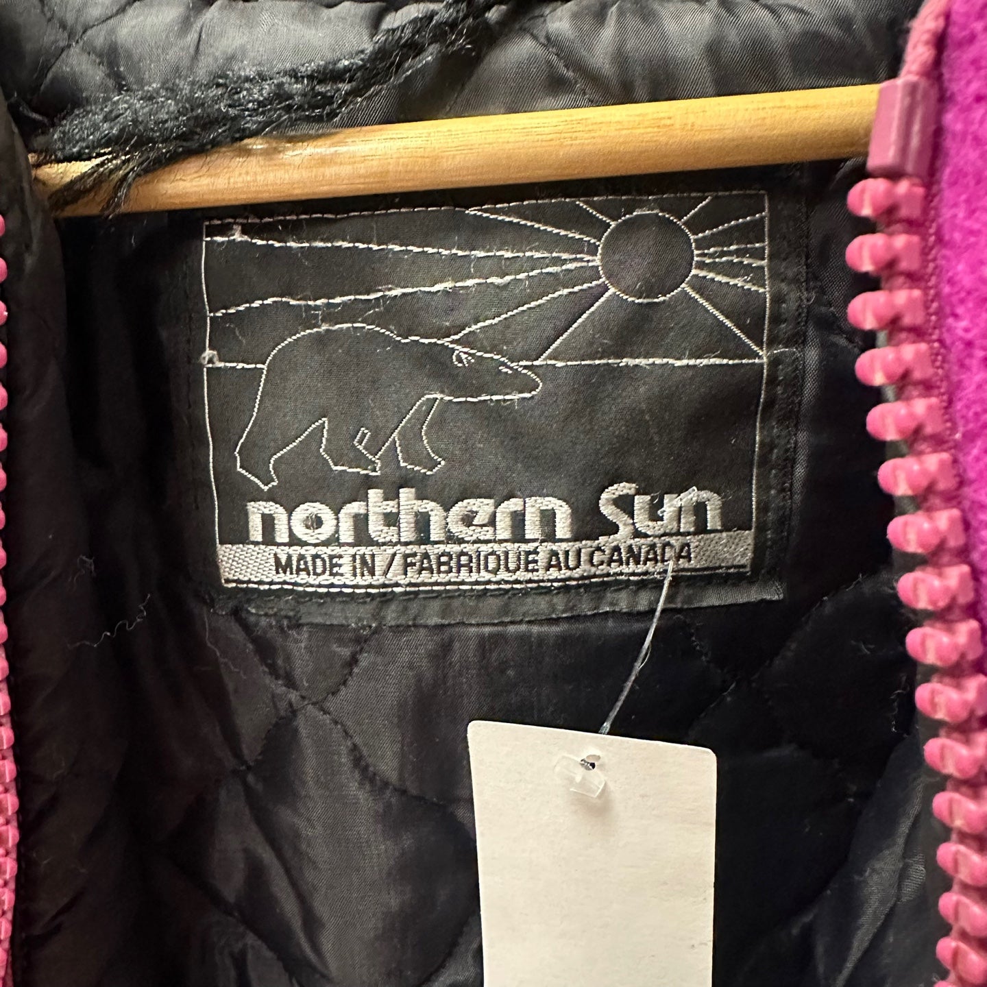 Vintage Northern Sun Purple Parka with Polar Bear Design