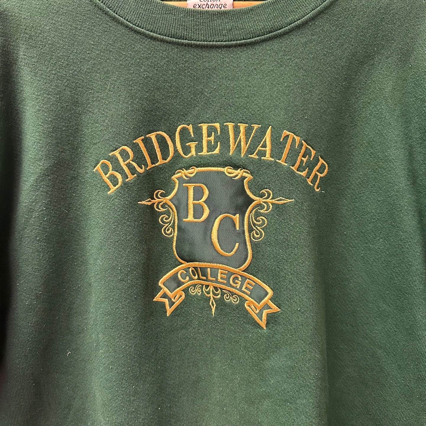 Vintage Bridgewater College Green Sweatshirt