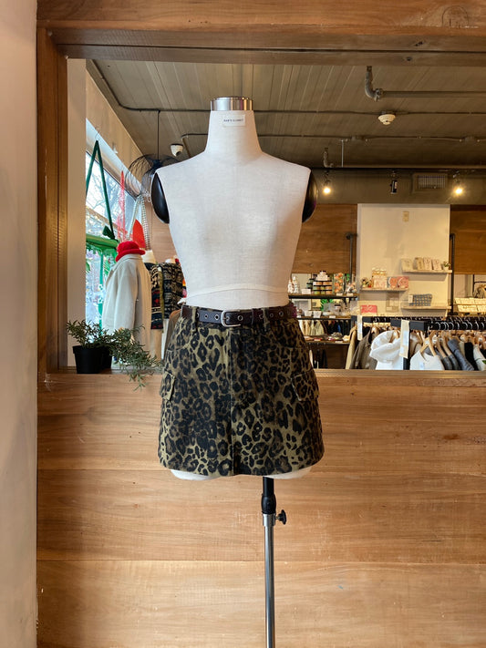 Leopard Print Skort