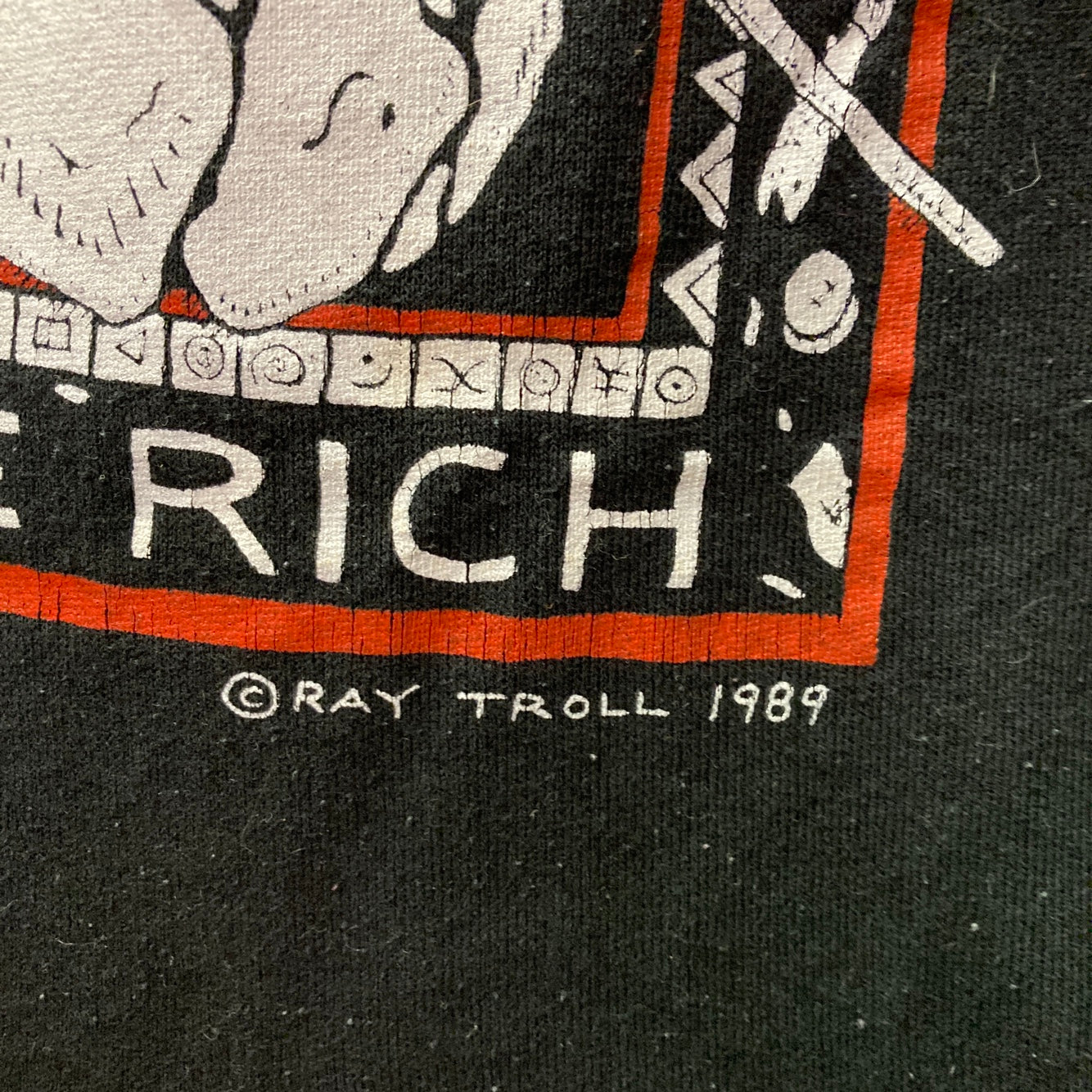 Vintage 1989 Ray Troll "Fish Hard..." Graphic Sweatshirt