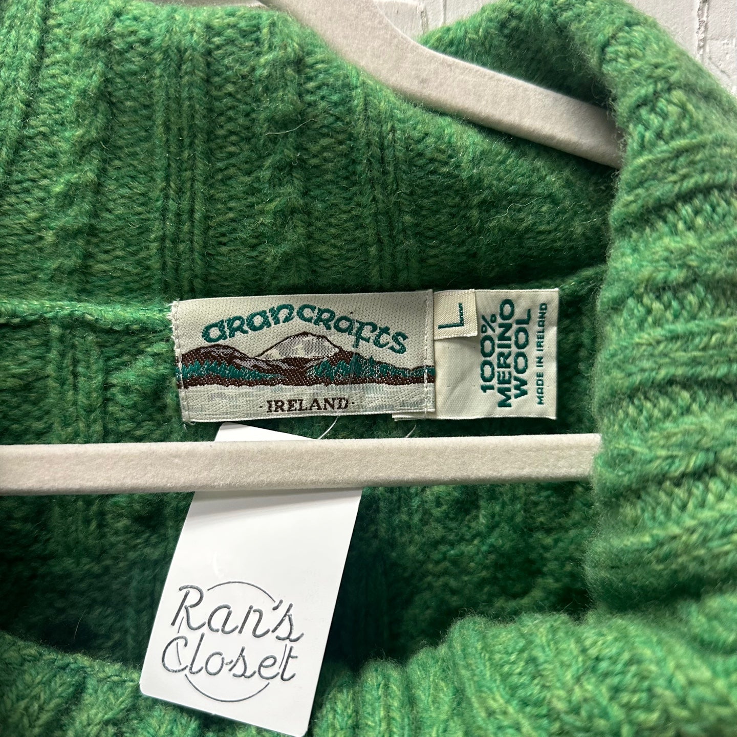 Vintage Arancrafts Merino Wool Made in Ireland Sweater