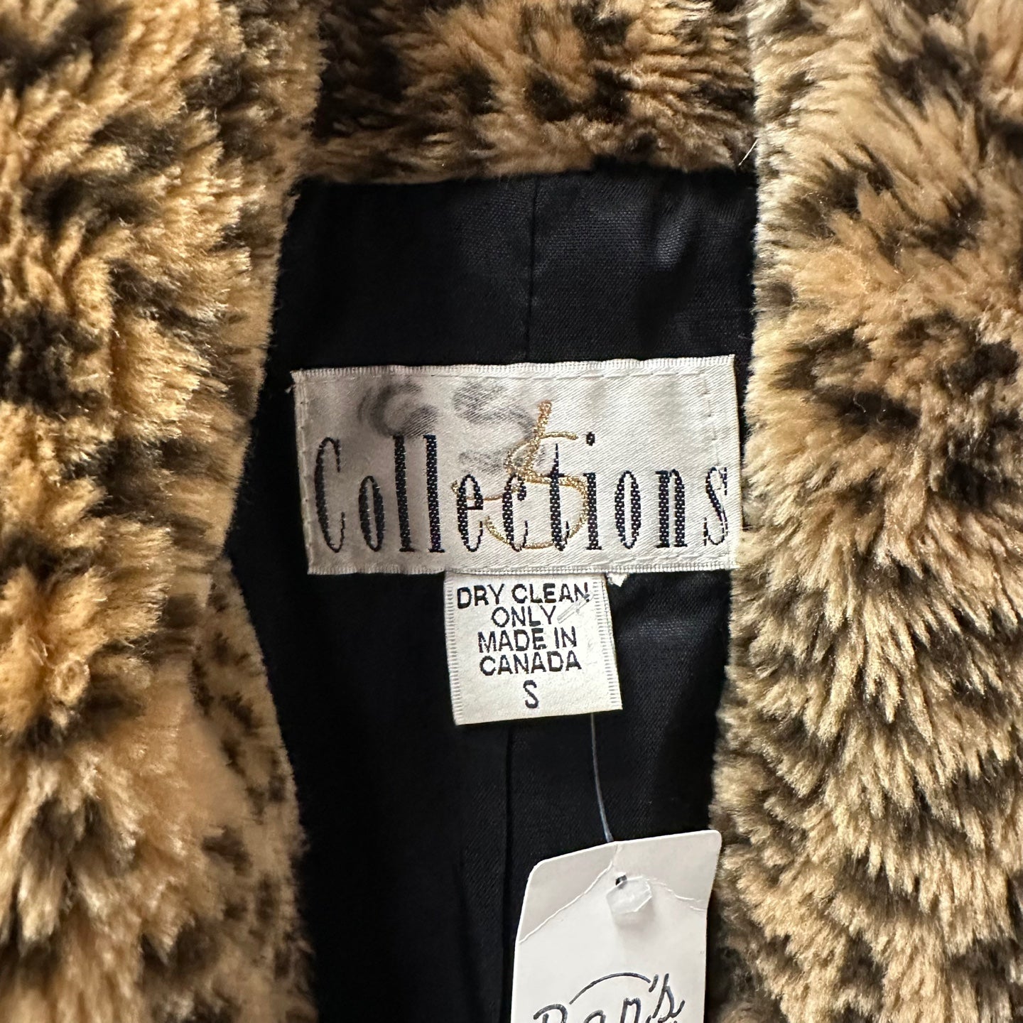 Vintage Collections Fuzzy Cheetah Print Jacket