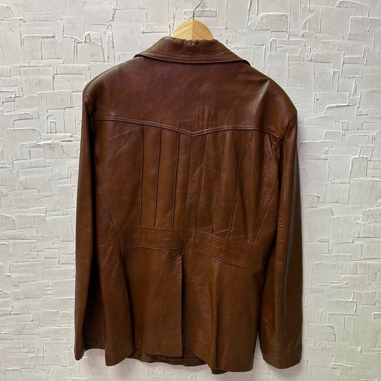 Vintage Ruiz Made in Mexico Brown Leather Blazer