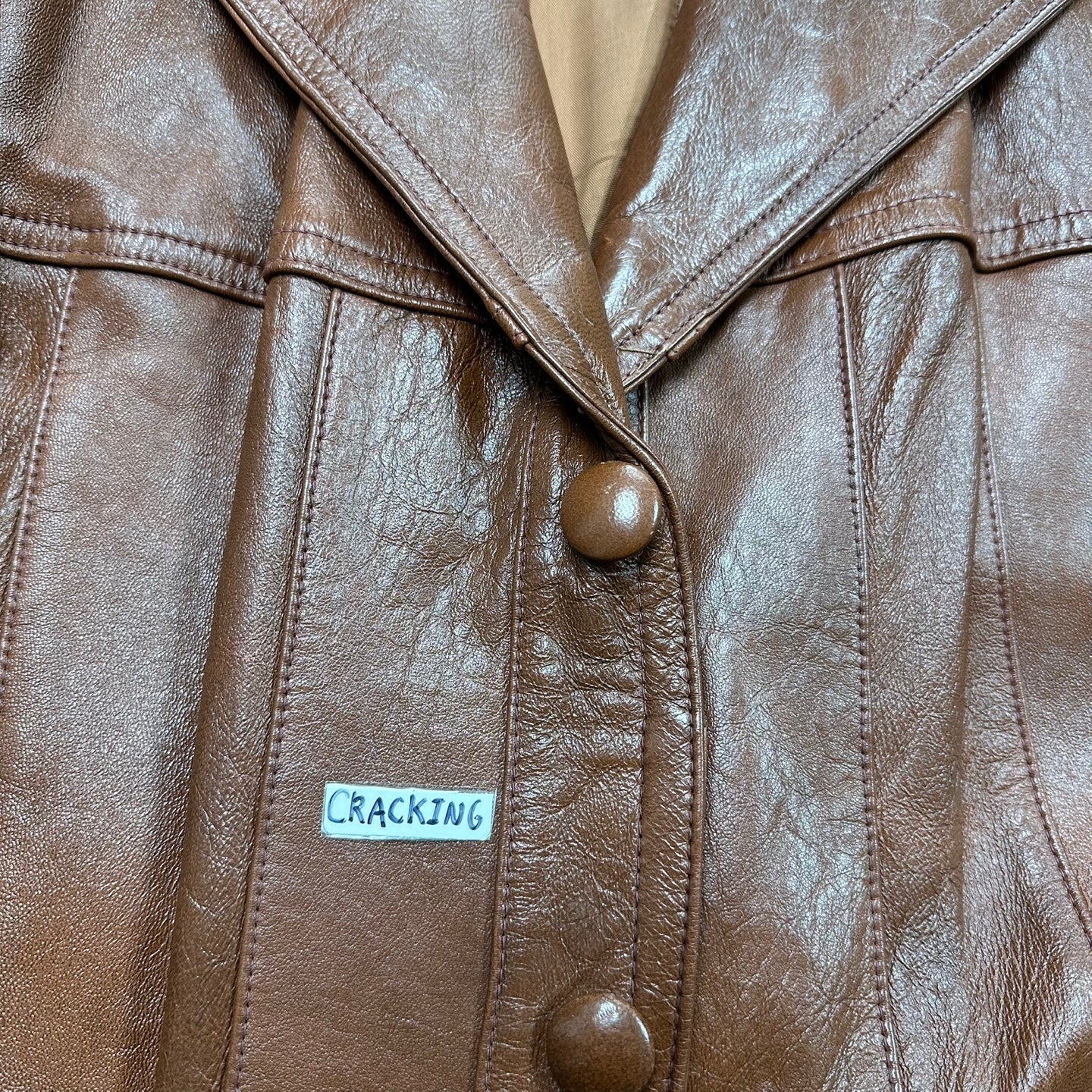 Vintage Ruiz Made in Mexico Brown Leather Blazer