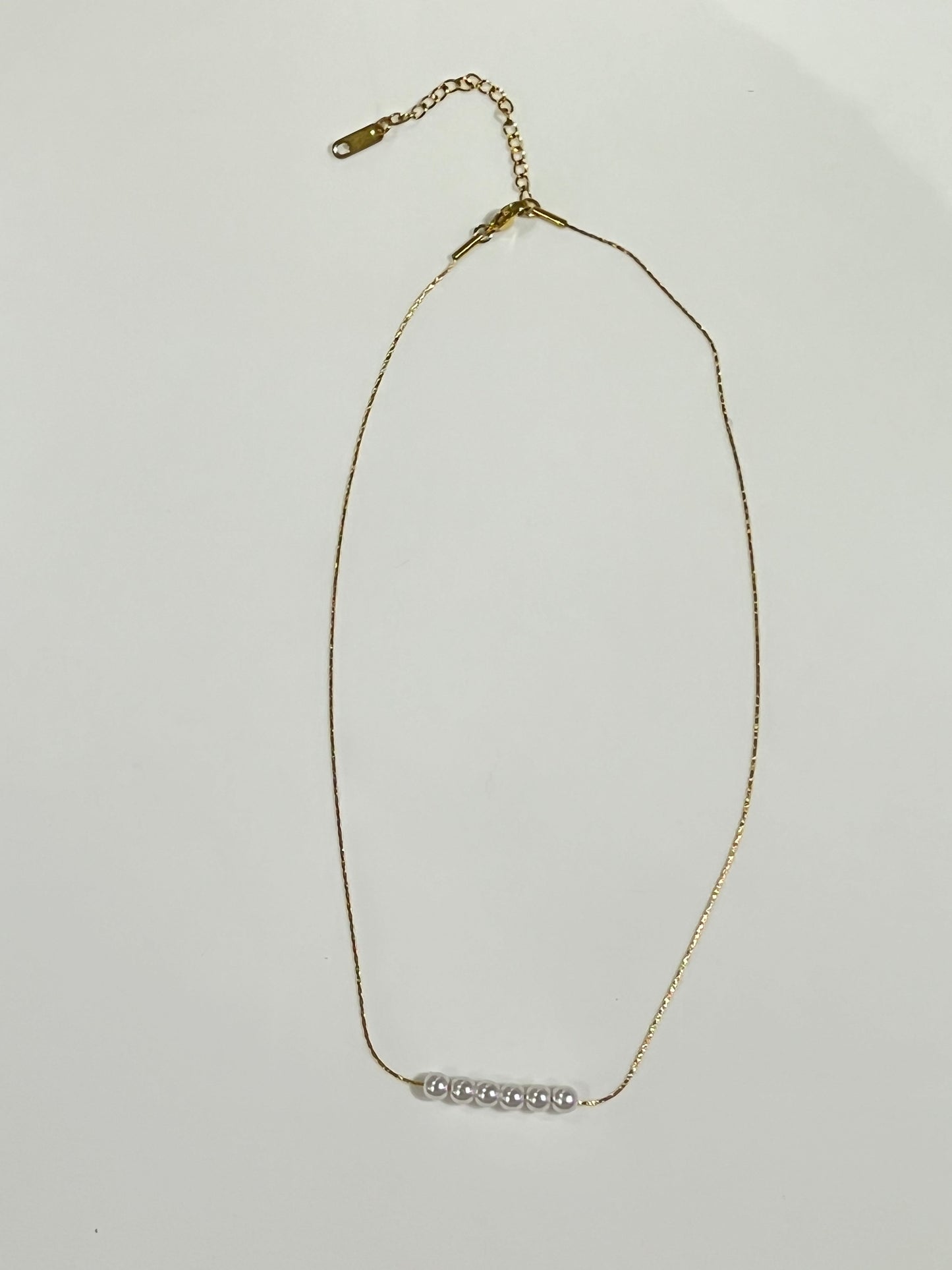 Gold Chain pearl Necklace