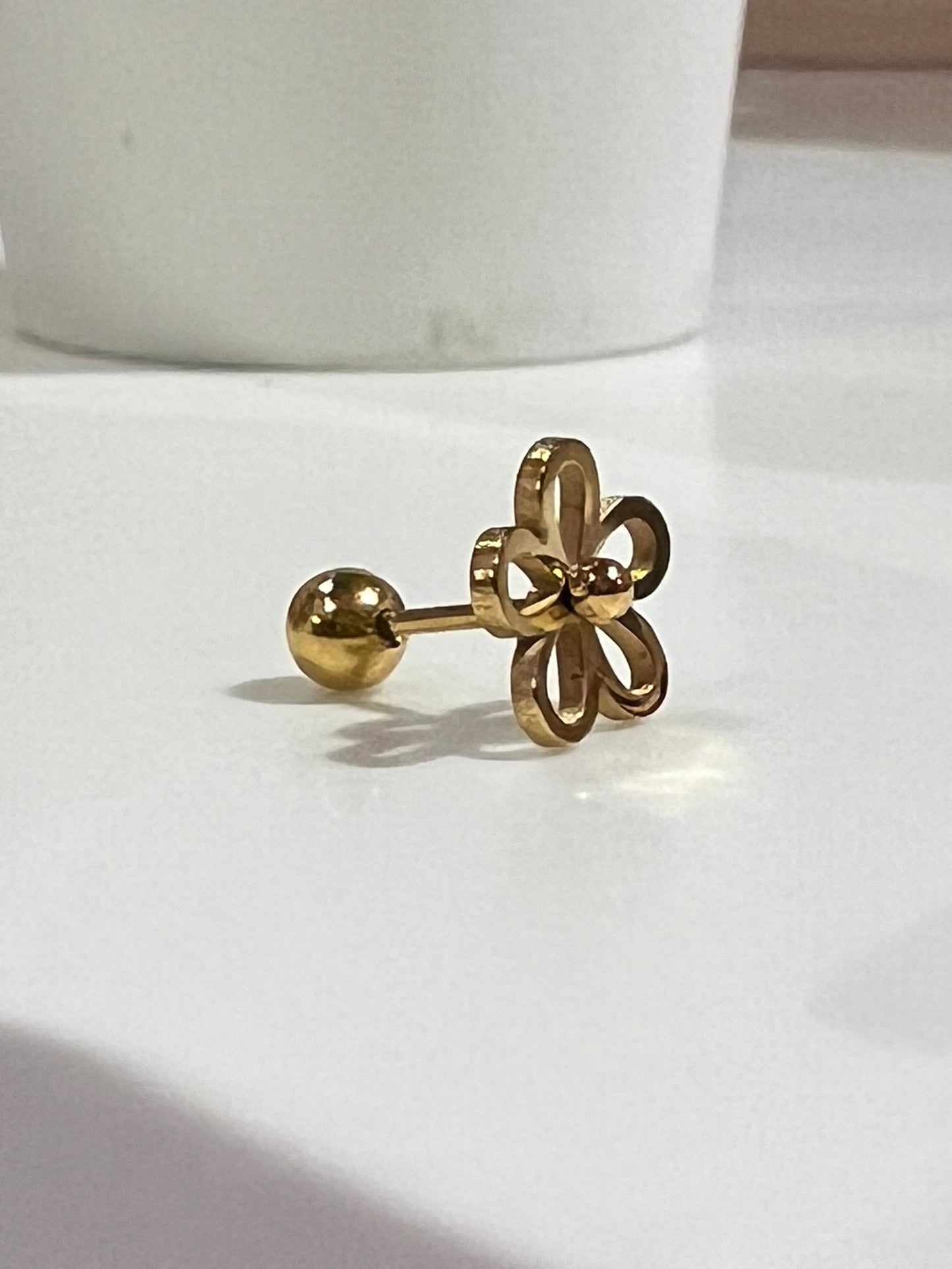 Gold Flower Earrings