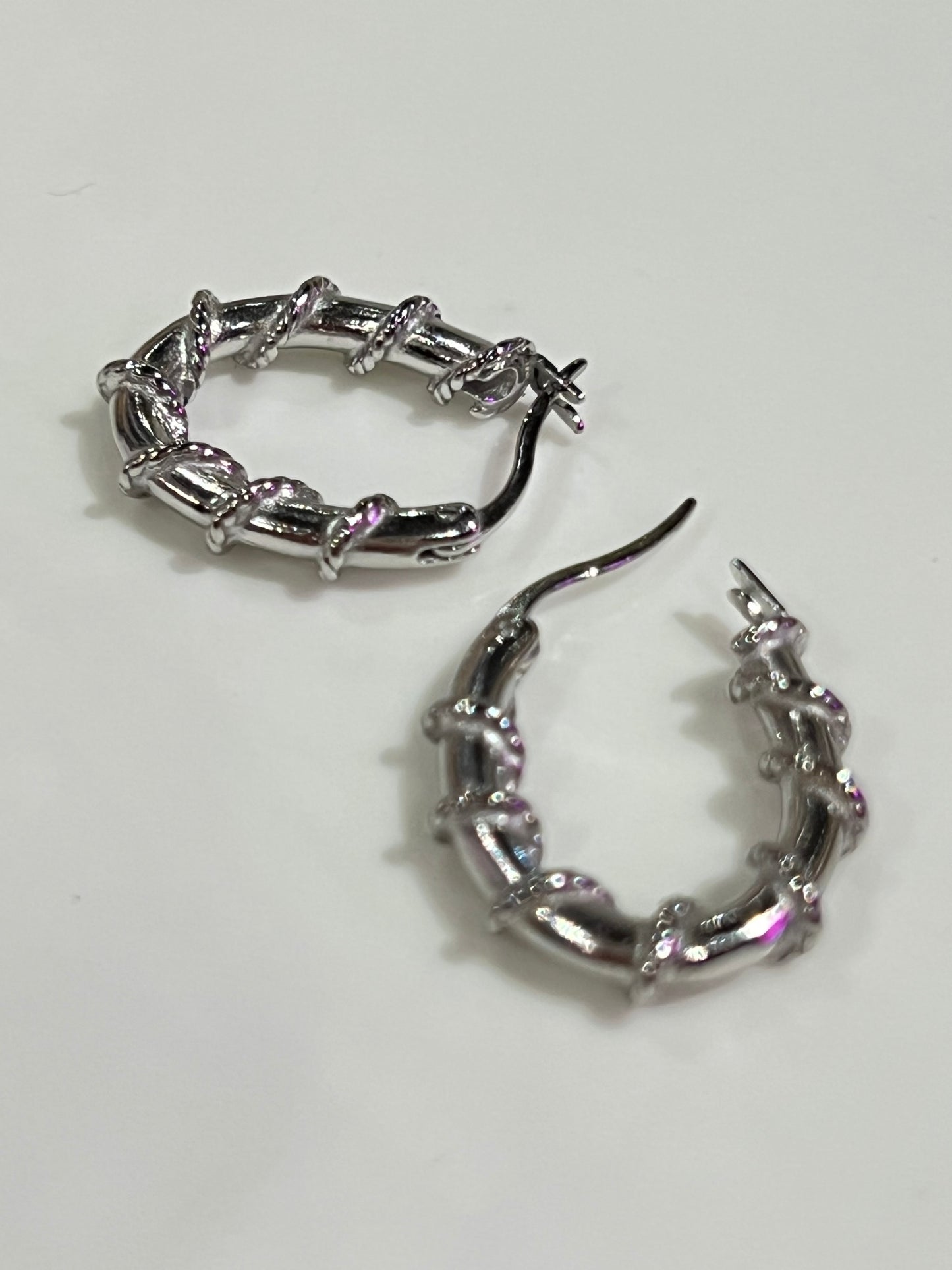 Chain Wrap Hoop Earrings