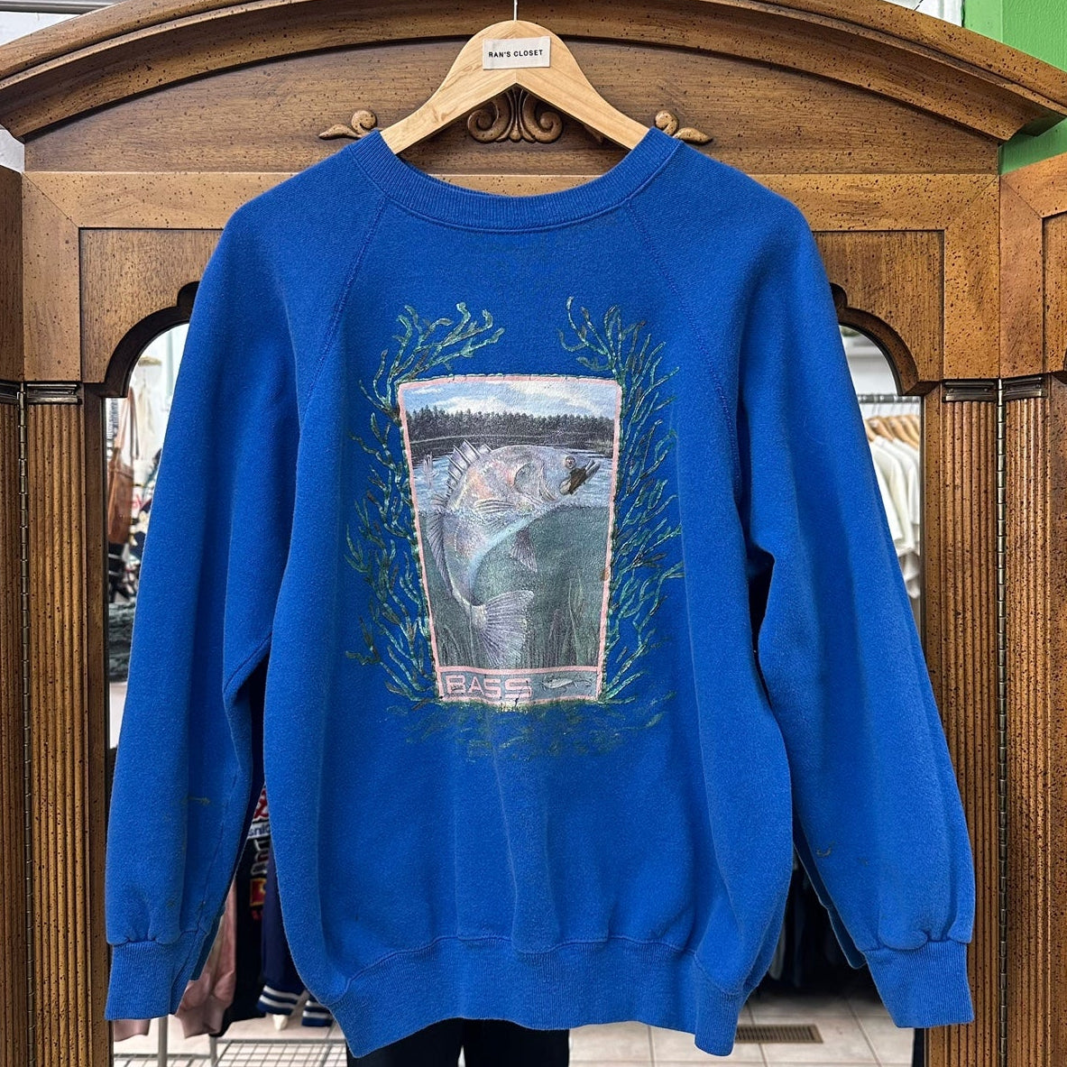 Vintage Hanes Bass Fish Sweatshirt