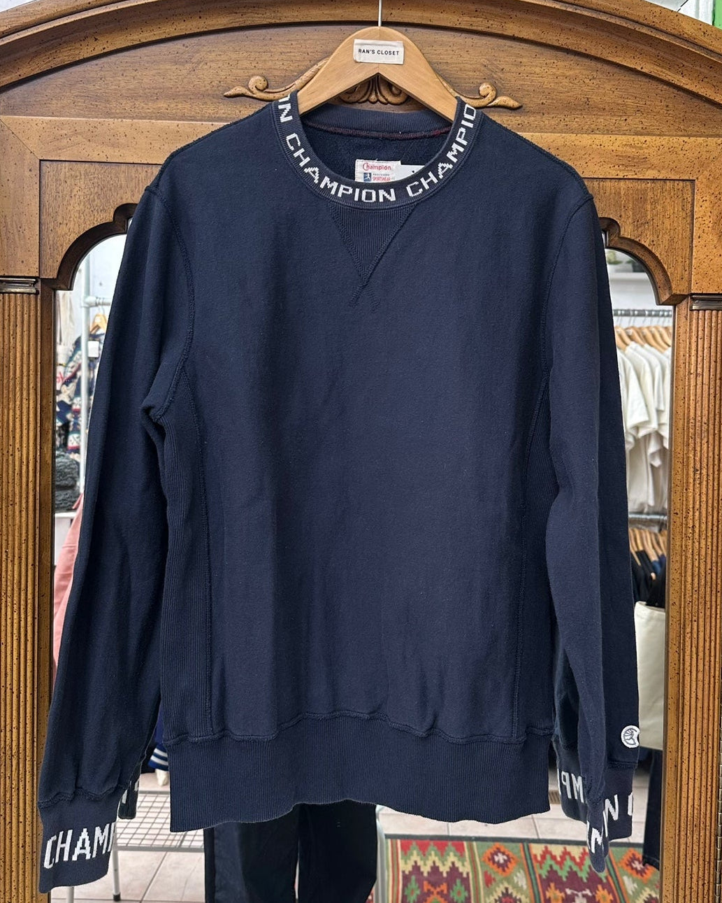 Vintage Champion and Todd Snyder Letter Logo Navy Sweatshirt