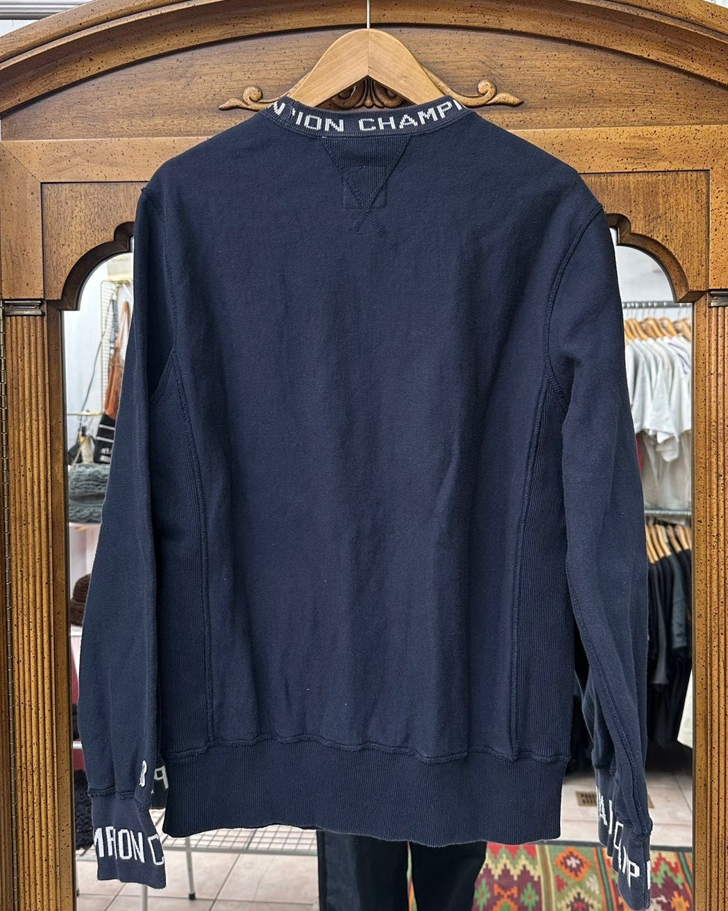 Vintage Champion and Todd Snyder Letter Logo Navy Sweatshirt