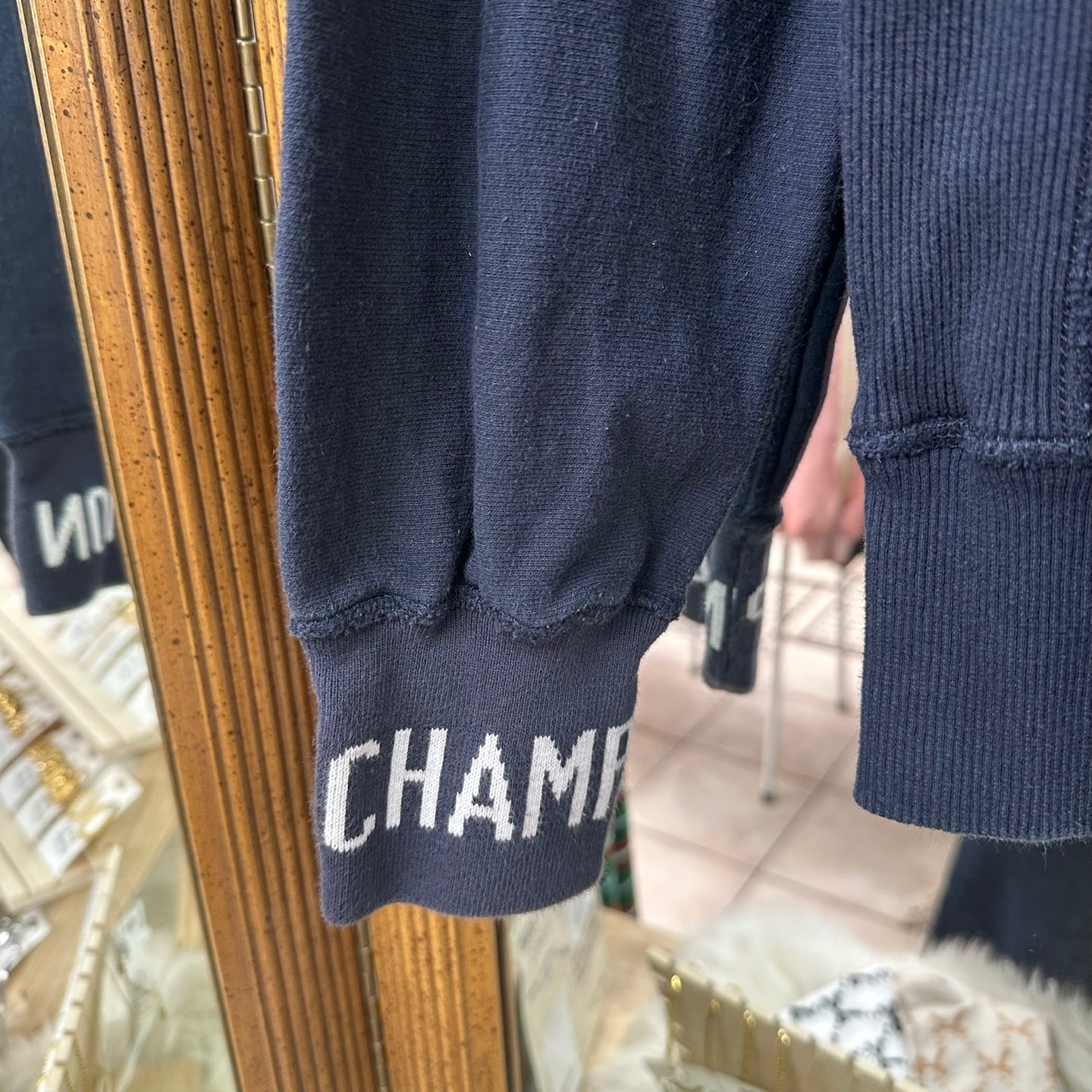 Vintage Champion and Todd Snyder Letter Logo Navy Sweatshirt